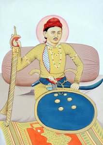 Miniaturmalerei von Maharaja Rana Zalim Singh Jhalawar von Indian School