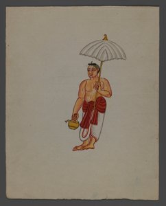 Eine von neun Bildern, die Inder in verschiedenen Berufen zeigen von Indian School