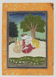 Parvati bietet Shiva eine Tasse an, ca. 1800