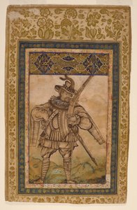 Porträt des portugiesischen Admirals Albuquerque, ca. 1615 von Indian School