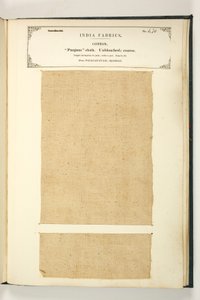 Punjum-Stoff, Vizagapatam, Madras, aus der Sammlung der Textilhersteller Indiens, von John Forbes Watson, veröffentlicht 1866