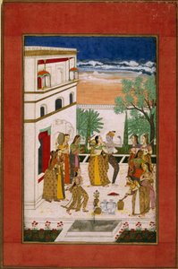 Radha und Krishna tanzen von Indian School