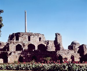 Ruinen der Zitadelle Kotla Firuz Shah, gegründet von Firuz Shah Tughluq (1351-88)