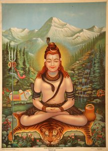 Shiva meditiert