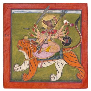Die Ebergesichtige Göttin, Varahi, ca. 1660-70 von Indian School
