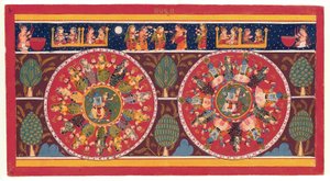 Der ewige Tanz: Rasamandala, Krishna tanzt mit den Kuhmädchen von Indian School