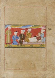 Der kranke Alexander diktiert sein Testament, ca. 1475 von Indian School
