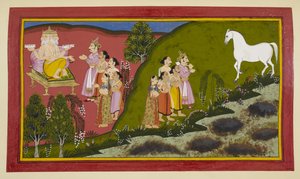 Das Graben schadet vielen Schlangen und Rakshasas, was die Devas, Gandharvas, Nagas dazu veranlasst, Brahmas Hilfe zu suchen