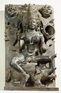Varunani, Schnitzerei aus dem Konark-Sonnentempel, Orissa, Östliche Ganga-Dynastie