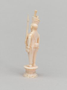 Weißer Bauer, Schachfigur, Indien, ca. 1820 von Indian School