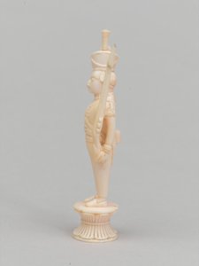 Weißer Bauer, Schachfigur, Indien, ca. 1820 von Indian School
