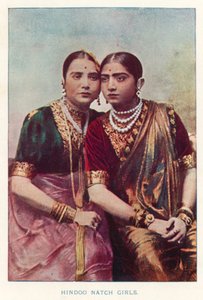 Indische Eingeborene: Hindu-Natch-Mädchen