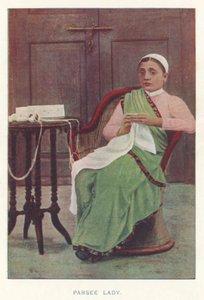 Indische Eingeborene: Parsee-Dame
