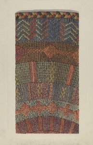 Gestrickter Teppich von Ingrid Selmer Larsen