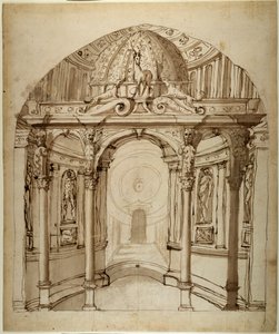 Innenansicht des Palastes, um 1611 von Inigo Jones