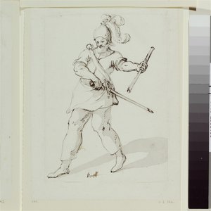 Kett, Kostümentwurf für das höfische Maskenspiel 