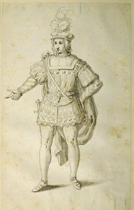 Jugend im antiken britischen Kostüm, ca. 1611 von Inigo Jones