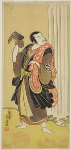 Der Schauspieler Ichimura Uzaemon IX als Seigen im Stück Ise-goyomi Daido Ninen, aufgeführt im Ichimura-Theater im Herbst 1768
