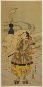 Ushiwaka-maru auf der Gojo-Brücke von Ippitsusai Bunchō