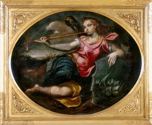 Ruhm, Werk von Ippolito Scarsella, auch bekannt als lo Scarsellino, aufbewahrt in der Galleria Estense in Modena von Ippolito Scarsella