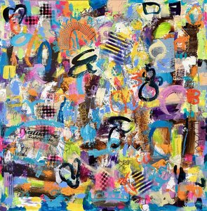 Kühne bunte Abstraktion