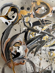 Flüssiges Gold Abstrakt