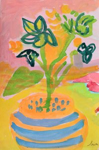 Fröhliche Topfblumen