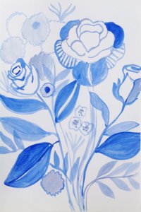 Gelassene blaue Blüten