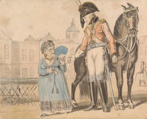 Komisches Lied: Der kühne Dragoner von Isaac Cruikshank