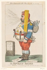 Karikatur auf Charles James Fox, 1798 von Isaac Cruikshank