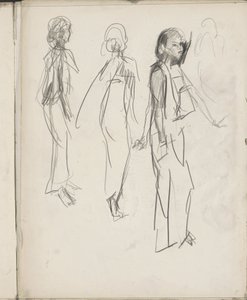 Drei stehende indische Figuren