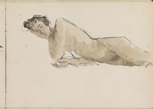 Stehender weiblicher Akt von Isaac Israels