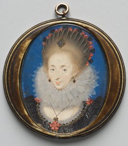 Porträt von Lucy Russell, Gräfin von Bedford von Isaac Oliver