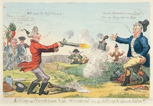 Killing no Murder, oder eine neue ministerielle Art, die Angelegenheiten der Nation zu regeln!, 1809