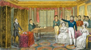 König Georg IV. im Carlton House, veröffentlicht 1825