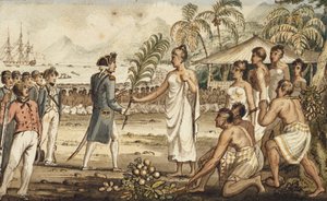 Oatehite, aus den Reisen von Captain Cook von Isaac Robert Cruikshank
