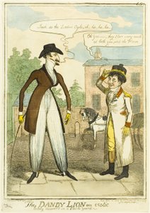 Der Dandy-Löwe, ein Exot, kürzlich in einem Stallhof entdeckt