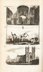Temple Bar, Pflasterer und Westminster Abbey