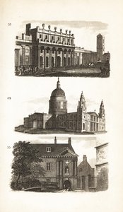 Die Bank of England, St. Paul’s Cathedral und die Blue-Coat School oder Christ’s Hospital