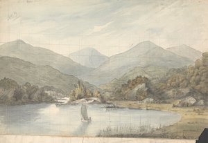 Blick auf den Fluss zwischen den Seen von Isaac Weld