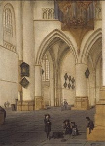 Ansicht des südlichen Ambulatoriums der Kirche St. Bavo, Haarlem