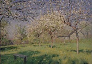 Blühende Apfelbäume, ca. 1895