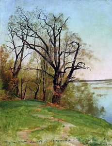 Eiche am Flussufer, 1887 von Isaak Ilyich Levitan