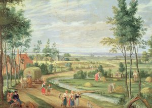 Die Ernte oder Sommer von Isaak van Oosten