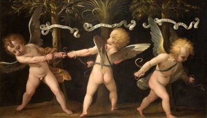 Allegorie mit geflügelten Putten von Isidoro Bianchi