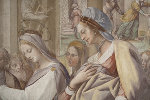 (Detail) aus Die Hochzeit der Jungfrau Maria von Isidoro Bianchi