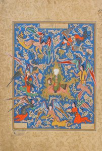 Folio aus einem Haft Awrang (Sieben Throne) von Jami (gest. 1492) wahrscheinlich Mashad, Khurasan, Iran, Safawiden-Periode, 1556-65