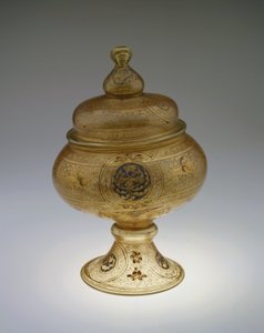 Fußschale mit Deckel, Mamluken-Dynastie von Islamic School
