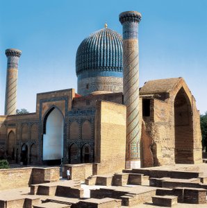 Mausoleum von Gur-i-Amir und das Grab von Tamerlan, Samarkand, Usbekistan von Islamic School