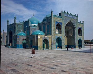 Ansicht der Blauen Moschee (oder Ali-Moschee) 12.-15. Jahrhundert